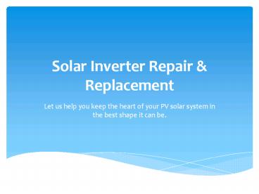 Commercial Solar Panel installer New York