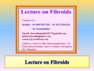 Lecture on Fibroids (1)