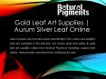 Gold Leaf Art Supplies | Aurum Silver Leaf Online | Natural Pigments