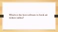 Which is the best software to book air tickets online? PowerPoint PPT Presentation