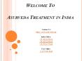 Ayurveda Treatment in India
