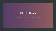 Elliot Maza - Life Science Entrepreneur