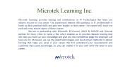 IT Certification Courses | Online IT Training Classes | Microtek Learning