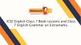 ICSE English Class 7 Book Lessons and Class 7 English Grammar on Extramarks. PowerPoint PPT Presentation