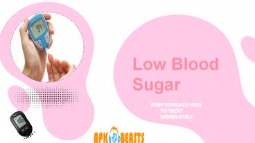 Low Blood Sugar Symptoms
