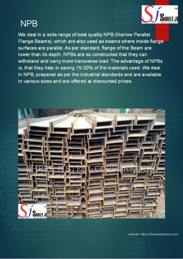 Narrow Parallel Flange Beams