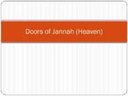 Doors of Jannah (Heaven)