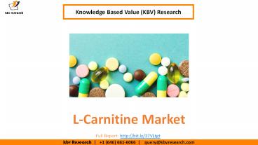 L-Carnitine Market Size- KBV Research