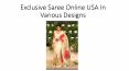 Exclusive Saree Online USA In Various Designs Only On Rohit Bal PowerPoint PPT Presentation