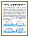 Ships Are Using Better Technology to Have More Profits in the Business PowerPoint PPT Presentation