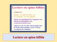 Lecture on spina bifida PowerPoint PPT Presentation