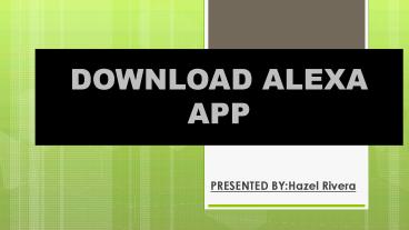 Download Alexa App for Windows