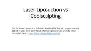 Laser Liposuction vs Coolsculpting