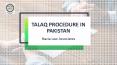 One of Top Lawyer for Talaq Procedure in Pakistan PowerPoint PPT Presentation