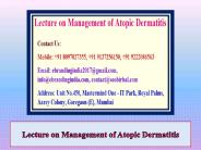 Lecture on Management of Atopic Dermatitis
