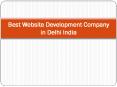 Best Website Development Company in Delhi India PowerPoint PPT Presentation
