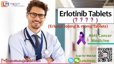 Indian Erlotinib Tablets | Generic Tarceva Wholesale Supplier