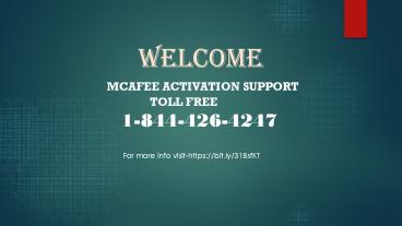 McAfee Activation Support