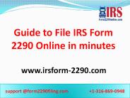 irs form 2290 online