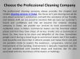 Choose the Professional Cleaning Company PowerPoint PPT Presentation