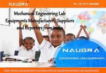 Mechanical Engineering Laboratory Instruments Exporters (1)