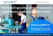 Mechanical Engineering Lab Equipments Exporters in India