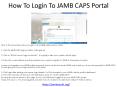 Check my jamb result PowerPoint PPT Presentation