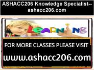 ASHACC206 Knowledge Specialist--ashacc206.com