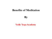 Benefits of meditation ppt