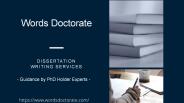 Dissertation Writing Services