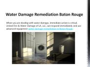 Water Damage Remediation Baton Rouge