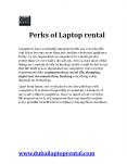 Perks of Laptop rental PowerPoint PPT Presentation