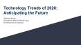 Technology Trends of 2020 PowerPoint PPT Presentation