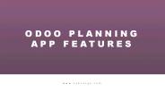 Odoo Planning App Features