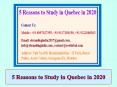 5 Reasons to Study in Quebec in 2020 PowerPoint PPT Presentation