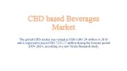 CBD based Beverages Market