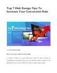 Top 7 Web Design Tips To Increase Your Conversion Rate PowerPoint PPT Presentation