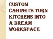 What Makes Custom Cabinets Spread a Positive Vibe, Keeps Things Chill