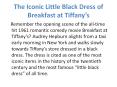 Breakfast at Tiffany’s dress costume PowerPoint PPT Presentation