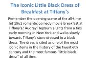 Breakfast at Tiffany’s dress costume