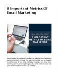 8 Important Metrics Of Email Marketing PowerPoint PPT Presentation