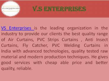 Vsenterprisesflex - PVC Strip Curtains