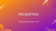 Best Sports Apparel Website in India - Racquets4u