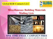 Miscellaneous Building Materials
