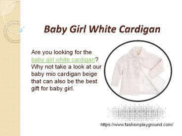 Baby Girl White Cardigan