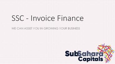 SubSahara Capitals Invoice Finance