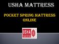 Online Aloe Vera fabric Pocket Spring Mattress – Usha Mattress PowerPoint PPT Presentation