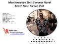Men Hawaiian Shirt Summer Floral Beach Short Sleeve Shirt PowerPoint PPT Presentation