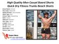 High Quality Men Casual Board Shorts Quick Dry Fitness Trunks Beach Shorts PowerPoint PPT Presentation