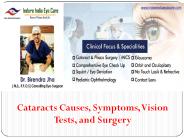 Cataracts Causes, Symptoms, Vision Tests, and Surgery